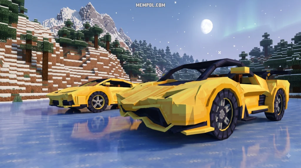 Cars Add-On for Minecraft PE/Bedrock (Download)