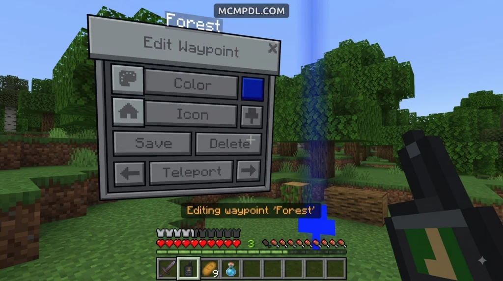 Waypoints Addon for Minecraft PE/Bedrock