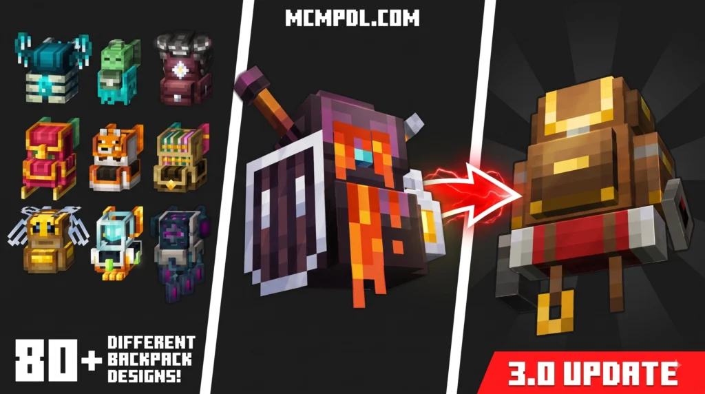 Backpacks++ Addon for Minecraft PE/Bedrock