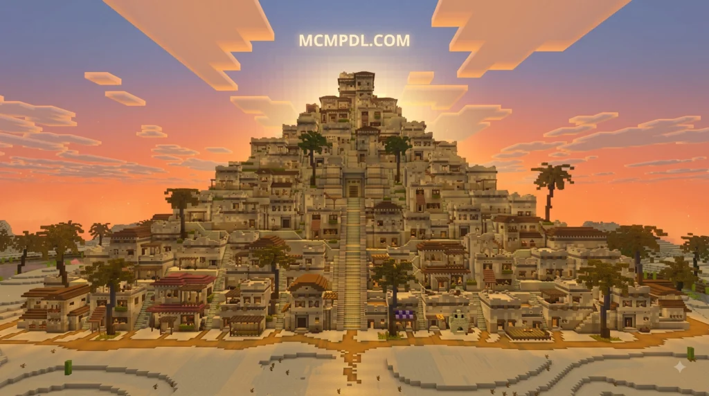 Pyramid City World for Minecraft PE/Bedrock (Download)