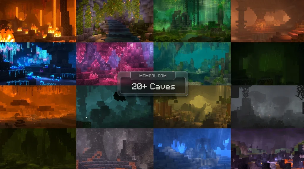 Eternal Caves Add-On for Minecraft PE/Bedrock (Download)