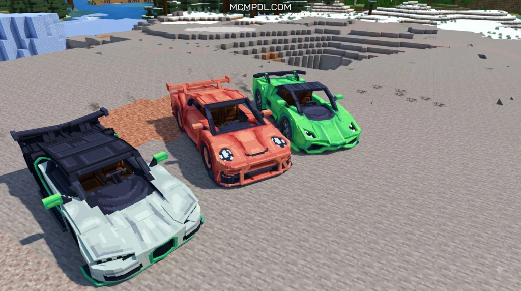 Cars Add-On for Minecraft PE/Bedrock (Download)