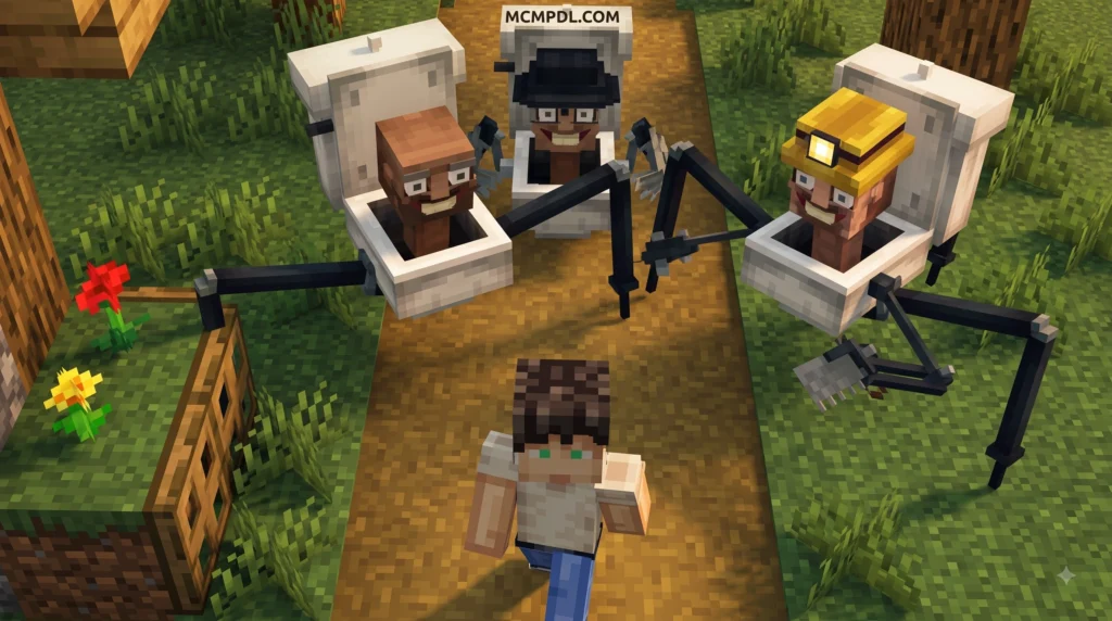 Skibidi Toilet Raids v1.1 Addon for Minecraft PE/Bedrock