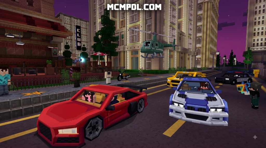 Grand City Auto World for Minecraft