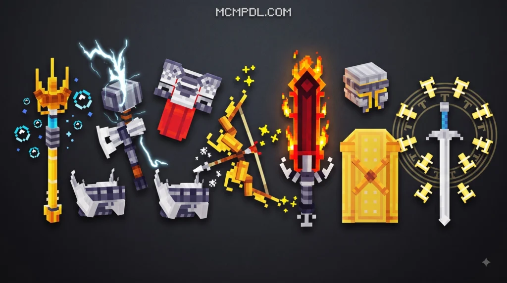 Legendary Weapons Addon for Minecraft PE/Bedrock