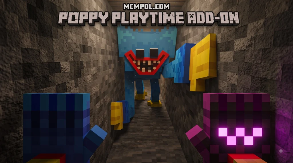 Huggy Friends Add-On for Minecraft PE/Bedrock - Download