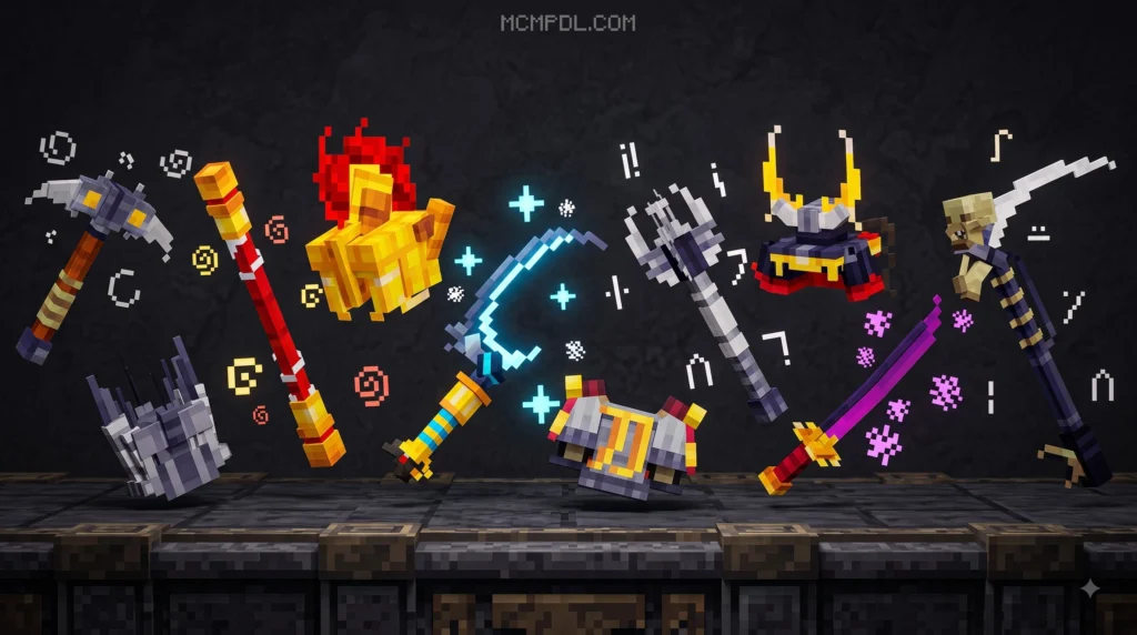 Legendary Weapons Addon for Minecraft PE/Bedrock