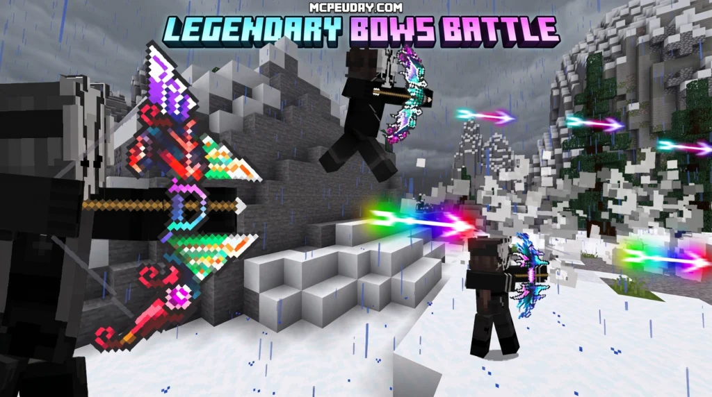 Overpowered Bows Addon for Minecraft PE/Bedrock