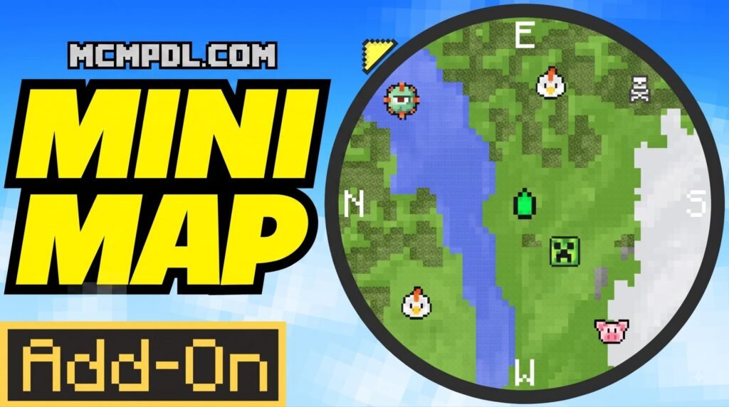 ## Why a Minimap Addon for Minecraft PE/Bedrock Makes Exploration Easier ![Minecraft Bedrock minimap HUD](https://images.bannerbear.com/direct/4mGpW3zwpg0ZK0AxQw/requests/000/158/216/303/NWlVkgmbMQEMglRdQZyAqEwDo/a43c7863d53efef3dc5e4789ba4d0f393c4b4f95.jpg) A **Minimap Addon for Minecraft PE/Bedrock** adds a small live map to your screen, helping you see nearby terrain, your direction, and sometimes nearby entities without stopping to open a full map. In simple terms, it can help players: - Find their way back to a base, village, portal, or cave entrance. - Follow terrain while exploring on mobile, PC, or Bedrock-supported devices. - Keep a compass-like view of direction during long trips. - See map support in places where vanilla map items are less useful, including the Nether and End in supported addons. These addons do not usually change world generation. Instead, they add navigation tools through resource packs, behavior packs, and, in many cases, Bedrock's script features. Options range from lightweight terrain displays to advanced HUD maps with rotation, entity indicators, waypoints, and full map views. There is an important trade-off: third-party behavior packs can disable achievements in a Bedrock world. That makes minimap addons especially useful for exploration worlds, multiplayer adventures, and survival saves where better navigation matters more than achievement progress. ## Essential Features of a Minimap Addon for Minecraft PE/Bedrock ![Player navigating deep caves with custom on-screen map HUD](https://images.bannerbear.com/direct/4mGpW3zwpg0ZK0AxQw/requests/000/158/216/260/bknAjN4e763poxVlQXPRKxlD8/7db8bd45501a7705d551d4050ccbfd39de7f138c.jpg) When you install a **Minimap Addon for Minecraft PE/Bedrock**, you gain immediate visibility over your surroundings without cluttering your main viewport. Modern minimap systems do far more than just draw a static image in the corner of your screen. They process block rendering, entity position data, and elevation levels in real time. ### How Minimap Addons Enhance Navigation Standard navigation in Minecraft Bedrock relies on held paper maps or crafted compasses, which occupy valuable inventory slots and slow down movement. A proper minimap addon solves this by offering active HUD elements that function automatically. * **Radius Mapping**: Most minimap addons, such as lightweight rendering mods, stream terrain data within a 31×31 block radius around the player. This gives you a crisp view of biomes, rivers, and cliffs without straining your device's memory. * **Compass Orientation and Dynamic Rotation**: Advanced addons rotate the map frame dynamically as your character turns, keeping your facing direction aligned with your physical movement. * **Entity Tracking Indicators**: Living radar systems mark mobs on the map. Friendly animals appear as neutral icons, while hostiles like Creepers, Zombies, or Skeletons show up as distinct radar blips, giving you time to prepare before an ambush. * **Subterranean Cave Mode**: When stepping beneath the surface, standard maps become useless grey grids. Dedicated minimap mods detect vertical block density and automatically switch to a high-contrast Cave Mode, mapping out dark tunnels, underground ravines, and lava pools. ### Achievements and Behavior Pack Restrictions A common concern among survival players is whether running a navigation mod will affect their game progression statistics. Mojang enforces strict rules regarding external modifications in Bedrock Edition. Because third-party behavior packs introduce custom scripts that modify game memory and player state tracking, Mojang automatically disables Xbox achievements on any world running custom external behavior packs. If keeping Xbox achievements active is your top priority, you must stick to official Marketplace content or vanilla map items. However, if your focus is uninhibited exploration, build planning, or custom server play, installing a dedicated behavior pack is well worth the trade-off. ## Comparing Popular Options: Magnificent Minimap vs. Explorer's World Map The Bedrock modding community offers several top-tier choices for real-time map interfaces. Two of the most widely used projects are *Magnificent Minimap* and *Explorer's World Map & Minimap V2*. | Feature / Metric | Magnificent Minimap | Explorer's World Map & Minimap V2 | | --- | --- | --- | | Total Downloads (CurseForge / Platforms) | Over 894,600 (CurseForge) / 788,000+ cross-platform | Over 1.3 Million (CurseForge) | | Community Rating | 4.2 / 5 (Community Rating) | Highly Popular / Community Tested | | Script Dependencies Required | UI Queue & Kamii's Script Configuration | Native Script / Beta API dependent | | Required Experimental Toggles | Beta API | Beta API | | Map Display Shapes | Circular & Rectangular Modes | Circular HUD & Full Screen Overlay | | Dimension Support | Overworld, Nether, End, Custom Dimensions | Overworld & Cave Mode | | Command Menu | `/configuration` | `/settings`, `/map`, `/minimap`, `/preset`, `/waypoint` | | Unique Features | 30%–90% Map Data Compression, 'Bad Apple' Easter Egg | Shared Multiplayer Map Area Unlocking | ### Selecting the Right Minimap Addon for Minecraft PE/Bedrock Choosing between options depends on your device specifications and preferred gameplay style: - **Magnificent Minimap**: Excellent for players who want deep HUD customization and multi-dimension travel. Updates like version 1.7 introduced custom data compression algorithms that reduce saved chunk map data sizes by 30% to 90%, preventing long-term world file bloat. It supports Minecraft versions up to 1.21.120, 1.21.130, and 26.0. It also supports custom dimensions and even includes a fun community easter egg—running `/function start_bad_apple` streams the famous 'Bad Apple' animation inside your map HUD! If you want to try it out, look for the official addon packages from trusted community mod creators. - **Explorer's World Map**: Perfect for collaborative survival servers. It features an automated waypoint system and a shared exploration mechanic where players uncover map sections together. ### Multiplayer Map Unlocking and Shared Exploration In multiplayer environments, coordination is key. Mods like *Explorer's World Map* allow players to sync their map data using commands like `/map`. When a team member explores a distant woodland mansion or ocean monument, their mapped territory unlocks for everyone connected to the realm or server. By typing `/waypoint` in chat, team members can set shareable beacon markers at base bases, end portals, or nether hubs, keeping the entire group synchronized without needing third-party coordinate trackers. ## Setup and Customisation Guide ![In-game menu settings for Bedrock addon experimental toggles](https://images.bannerbear.com/direct/4mGpW3zwpg0ZK0AxQw/requests/000/158/216/380/PwAV5rMNq6O2dVEjzkBm274Op/8384452648f10344498515556ce2f9828c80ab15.jpg) Getting a **Minimap Addon for Minecraft PE/Bedrock** running properly requires a few key configuration steps. Because these addons utilize Bedrock's advanced Script API, enabling experimental world settings is mandatory. ### Installing a Minimap Addon for Minecraft PE/Bedrock To install your preferred map addon correctly on Android, iOS, or Windows, follow this checklist: 1. Download both the **Resource Pack** (`.mcpack`) and **Behavior Pack** (`.mcpack`) or the bundled `.mcaddon` file from a trusted addon platform. 2. If installing *Magnificent Minimap*, download the two required dependency script packs: **UI Queue** and **Kamii's Script Configuration**. 3. Open the downloaded files to import them automatically into your Minecraft Bedrock client. 4. Create a new world or click the **Edit (Pencil Icon)** button next to an existing world. 5. Navigate to the **Experiments** tab in the world settings menu and toggle **Beta API** to the ON position. 6. Scroll down to **Resource Packs** and activate your minimap resource pack (along with UI Queue). 7. Scroll to **Behavior Packs** and activate the corresponding behavior packs (and Kamii's Script Configuration helper). 8. Ensure your Minecraft version is up to date (compatible with 1.21.100 through 1.21.130+). ### In-Game Customisation via Commands Once your world loads, you can tune the map interface to fit your screen size: * Type `/configuration` in the chat window to open the full visual setup menu (when using Kamii's script interface). * Adjust the map layout between **Circular** (great for smooth rotational views during horse or Elytra flight) and **Rectangular** (ideal for base building and grid alignment). * Change map scale presets to widen your view radius or zoom in for detailed building. * Enable or disable radar features like friendly mob markers, enemy alerts, terrain shadows, and biome names. For standalone mods using traditional scripting, you can also use simple toggles like `/minimap show` or `/minimap hide`. You can read more about file installation options in trusted community documentation. ## Platform Controls, System Requirements, and Troubleshooting Because Bedrock Edition spans touchscreens, desktop PCs, and game consoles, controlling your minimap HUD can vary by hardware platform. ### Toggling the Minimap Across PC, Mobile, and Console * **PC (Windows 10/11)**: Sneak (crouch) and press the **F8** key to instantly toggle the minimap display on or off. * **Mobile (Android / iOS)**: Sneak (crouch) and tap the small on-screen **'X'** button rendered near the map HUD to hide or show the interface. * **Console & Controllers**: Because controller bindings on consoles lack direct Script API keybind hooks, sneaking alone won't always toggle the HUD. Controller players should navigate to **Settings > Video** and disable **Hide Paper Doll**. Bedrock UI script extensions tie into the paper doll HUD element to display minimap overlays correctly on controller configurations. ### Performance Optimization and Graphical Bug Fixes Script-heavy addons process continuous calculations, which can affect lower-end mobile hardware if not optimized properly: * **RAM Management**: On budget mobile devices, running excessive behavior packs alongside high map zoom levels can cause memory degradation. If your game lags, open `/configuration` and reduce the active rendering scale or disable entity radar blips. * **GUI Scale -1 Artifact Fix**: If you see strange lines, graphical grids, or misaligned border artifacts across your map screen, open your Minecraft **Video Settings** and change the **GUI Scale Modifier** to **-1**. This forces Bedrock to scale script-rendered overlays evenly across display resolutions. * **Avoiding App Store Scams**: Always source your files from reputable community outlets. Some listings on general stores—like unverified utility apps claiming to be a [Minimap Mod for Minecraft PE](https://play.google.com/store/apps/details?id=com.juicymods.minimap&hl=en)—often install unrelated content like lucky blocks instead of real script addons. Stick to trusted addon index sites. ## Frequently Asked Questions About Bedrock Minimap Addons ### Does a minimap addon work in the Nether and the End? Yes! High-quality addons like Magnificent Minimap fully support all three core dimensions. When stepping through a Nether Portal, the map automatically adjusts its color palette and coordinate grid to render nether rack, lava oceans, and basalt deltas. In the End, it renders void drop-offs and chorus plant islands smoothly. ### Why are achievements disabled when using a minimap addon? Mojang automatically disables Xbox achievements on worlds utilizing custom third-party behavior packs to prevent unfair scripting advantages. If achievement hunting is your main focus, you must use vanilla maps or official Marketplace tools. ### How do you fix visual artifacts or lines on the minimap display? Visual artifacts on the map HUD are caused by GUI scaling mismatches. Go to **Settings > Video**, locate the **GUI Scale** setting, and adjust it to **-1**. This realigns custom HUD scripts with your device's native pixels. ## Conclusion Adding a **Minimap Addon for Minecraft PE/Bedrock** transforms how you navigate your survival worlds. Whether you are delving deep into subterranean cave systems, embarking on multi-thousand-block ocean voyages, or coordinating mega-builds with teammates on a server, real-time map HUDs eliminate the hassle of getting lost. Ready to upgrade your Bedrock exploration setup with top-rated utility packs, map tools, and custom mods? [Discover top Minecraft PE addons on mcmpdl.com](https://mcmpdl.com/) to find the best curated content for your next survival adventure!