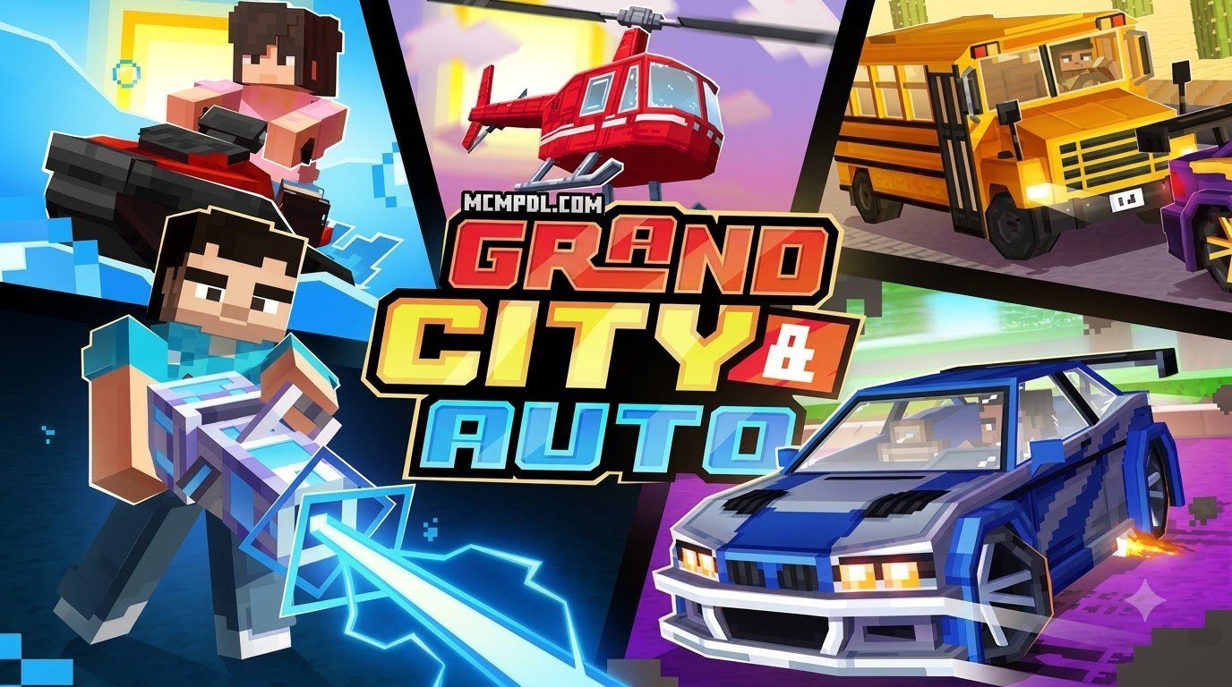 Grand City Auto World for Minecraft