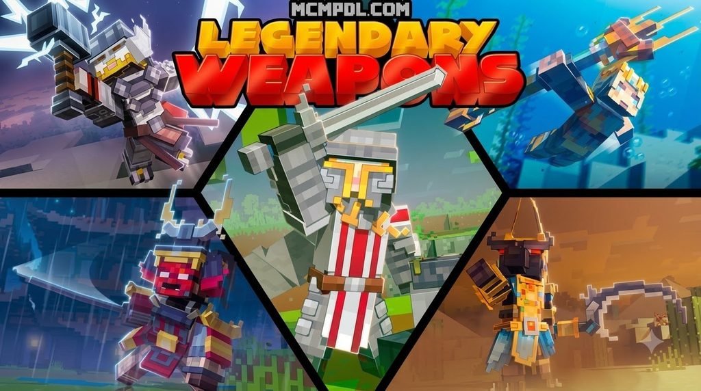 Legendary Weapons Addon for Minecraft PE/Bedrock