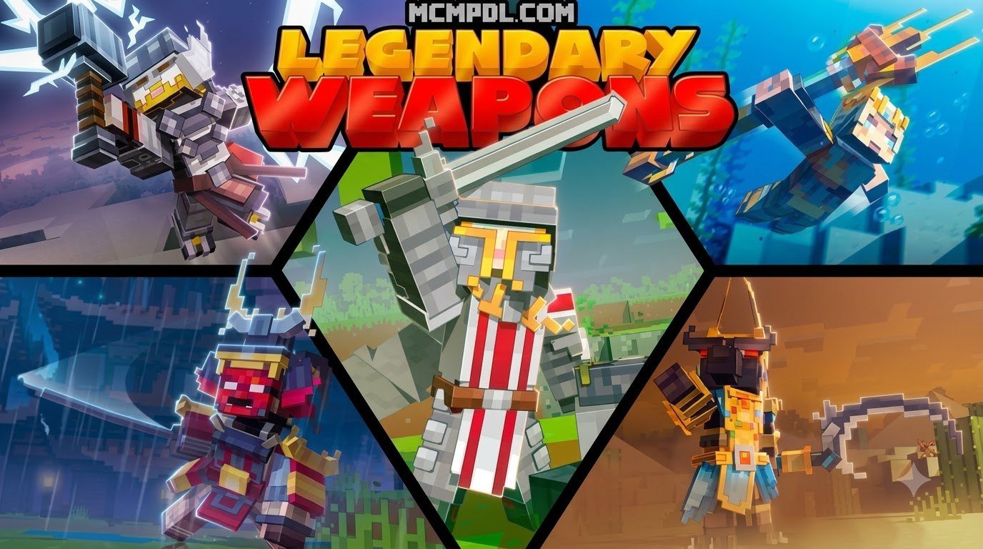 Legendary Weapons Addon for Minecraft PE/Bedrock