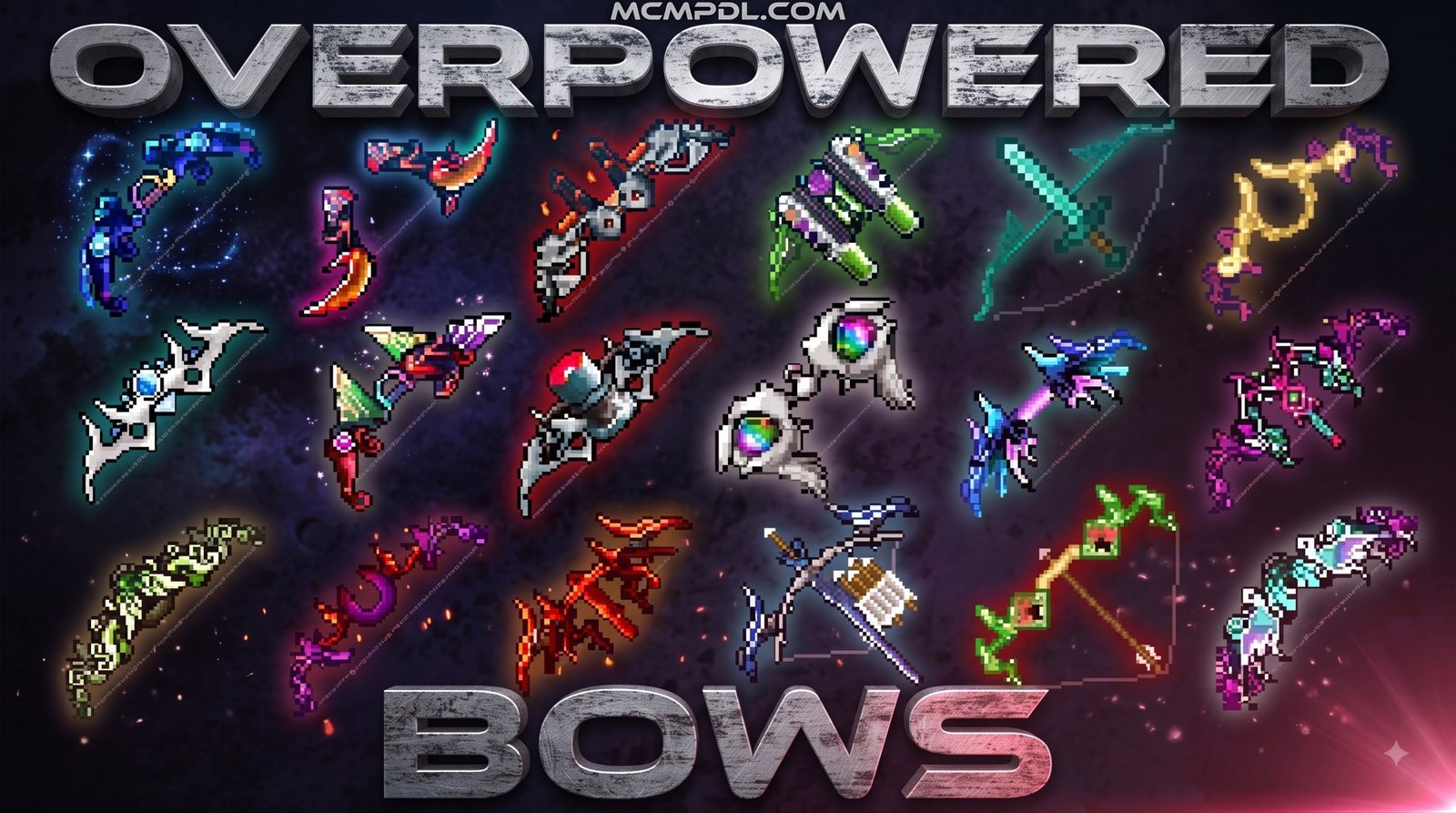 Overpowered Bows Addon for Minecraft PE/Bedrock
