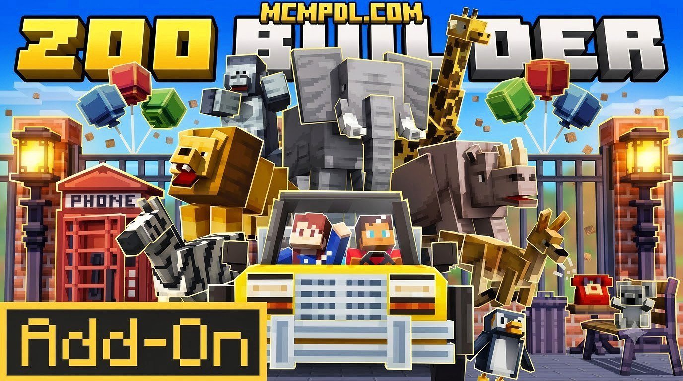 Zoo Builder Add-On Minecraft PE/Bedrock – Download