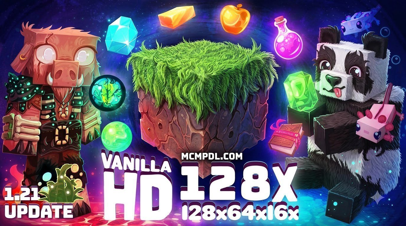 Vanilla HD Texture Pack for Minecraft PE/Bedrock (Download)