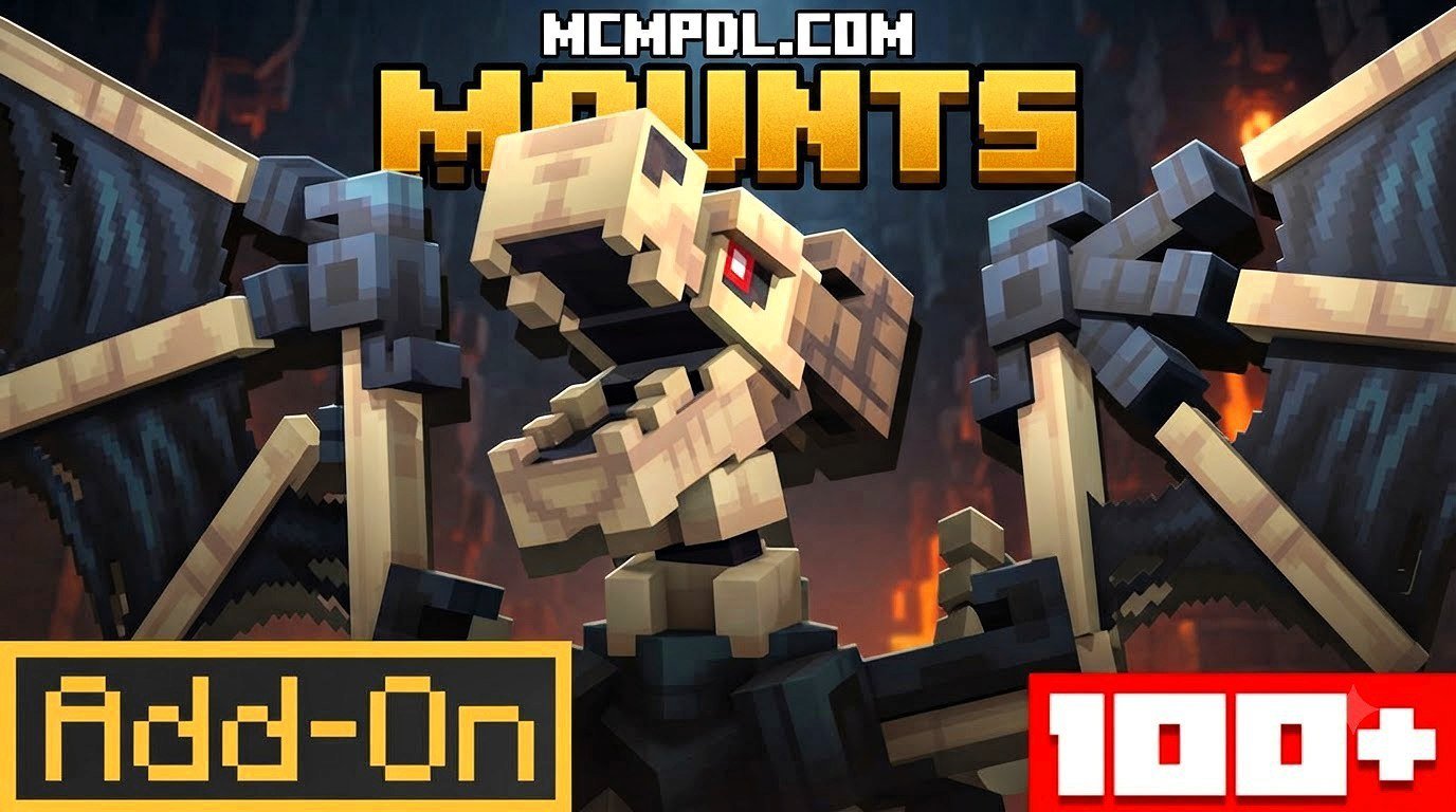 Mounts Addon for Minecraft PE/Bedrock (Download)
