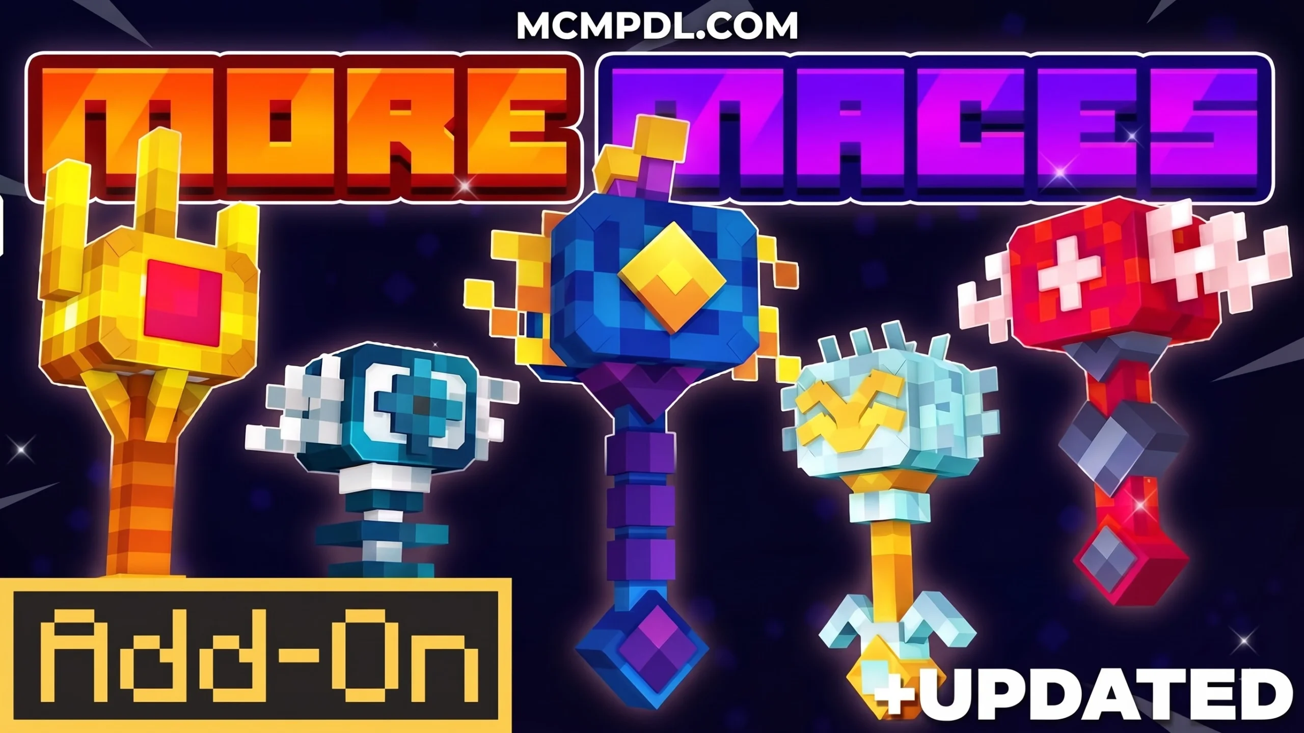 More Maces 2.0 Addon for Minecraft PE/Bedrock (Download)