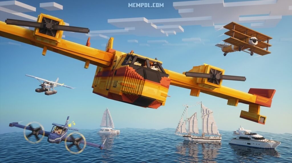 Airplanes Addon for Minecraft PE/Bedrock