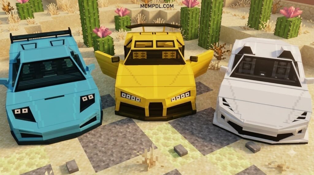 Luxury Cars Addon for Minecraft PE/Bedrock