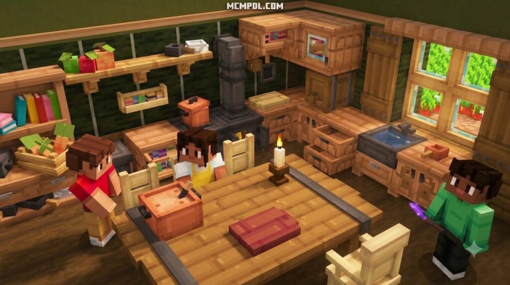 BLOCK FURNITURE ADDON for Minecraft PE/Bedrock
