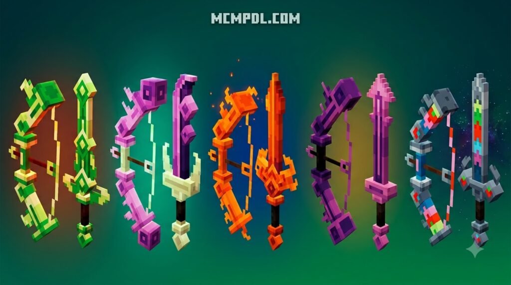 Swords And Bows Addon for Minecraft PE/Bedrock