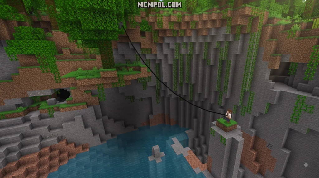 Grappling Hooks Addon for Minecraft PE/Bedrock