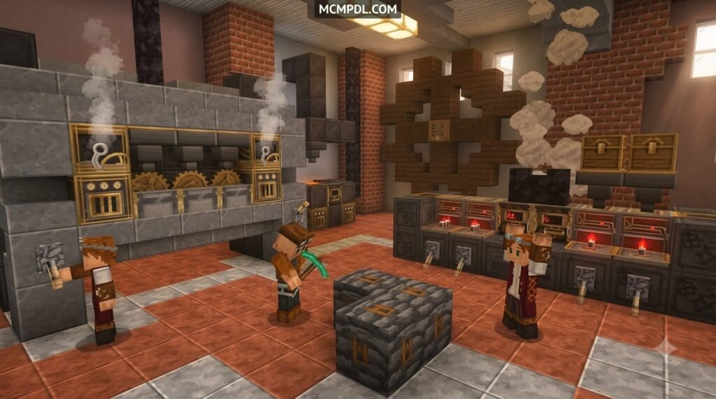 Steampunk Texture Pack for Minecraft PE/Bedrock