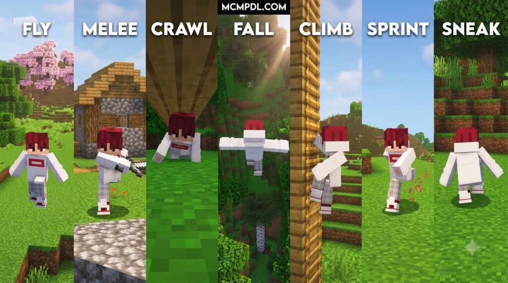 Animations+ Addon for Minecraft PE/Bedrock