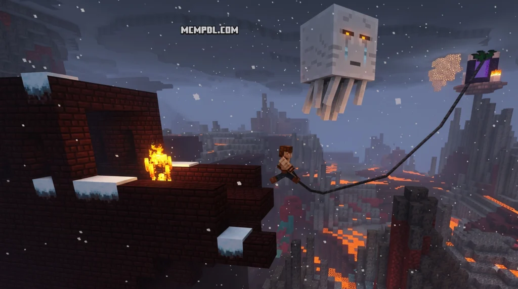 Grappling Hooks Addon for Minecraft PE/Bedrock