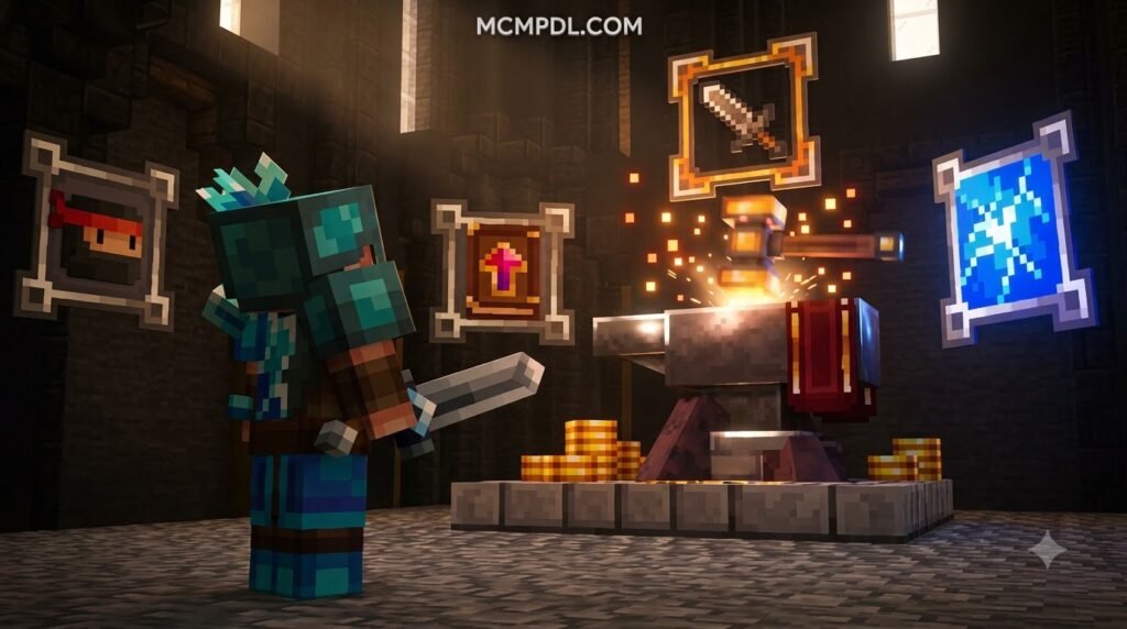 ENCHANTMENTS++ Map for Minecraft PE/Bedrock