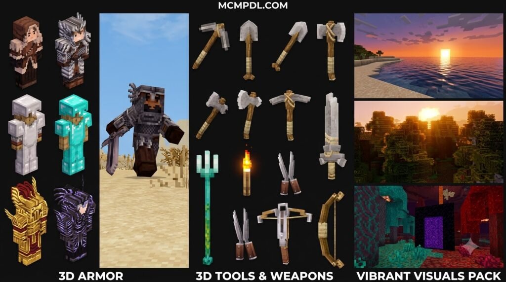Realism Remagined Texture Pack for Minecraft PE/Bedrock