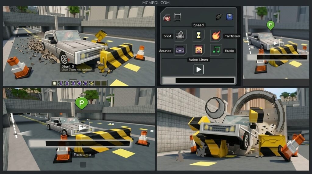 Action Movie Maker Map for Minecraft PE/Bedrock