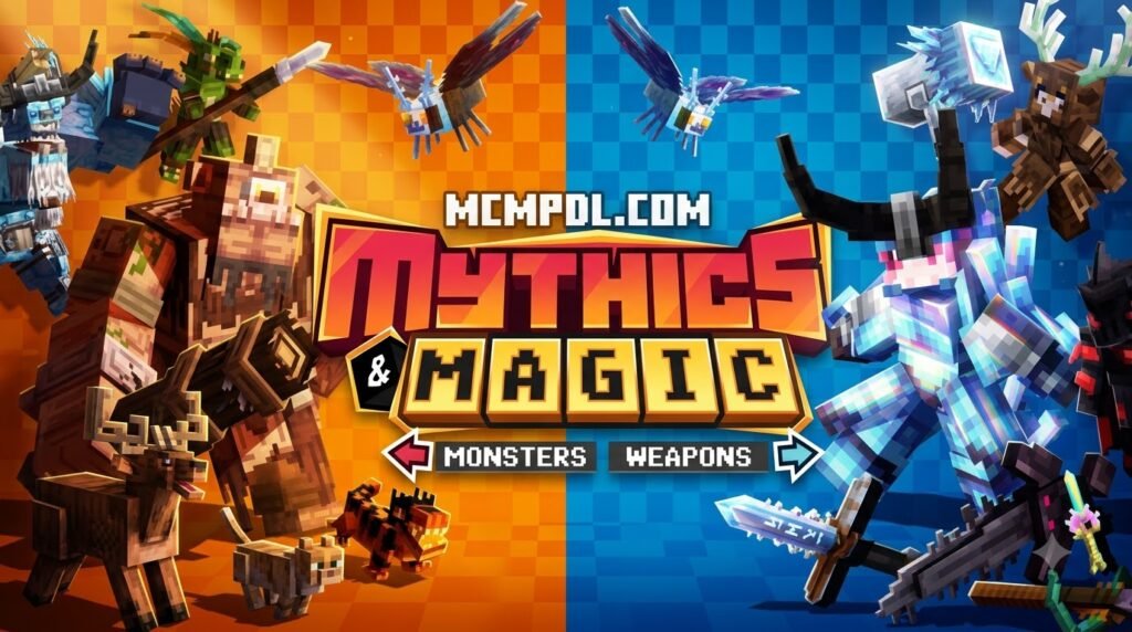 Mythics and Magic Addon for Minecraft PE/Bedrock