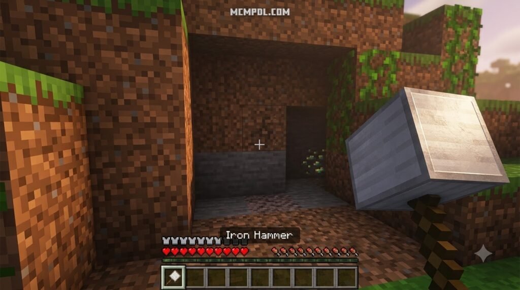 Block Hammers Addon for Minecraft PE/Bedrock