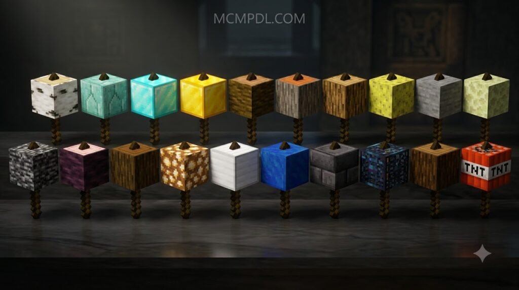 Block Hammers Addon for Minecraft PE/Bedrock