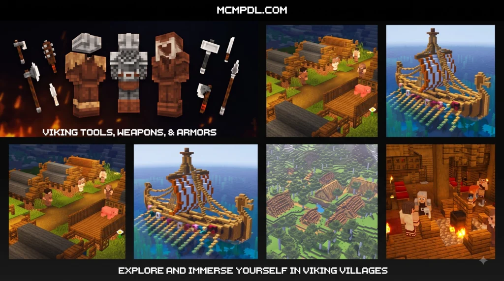 Vikings Map for Minecraft PE/Bedrock