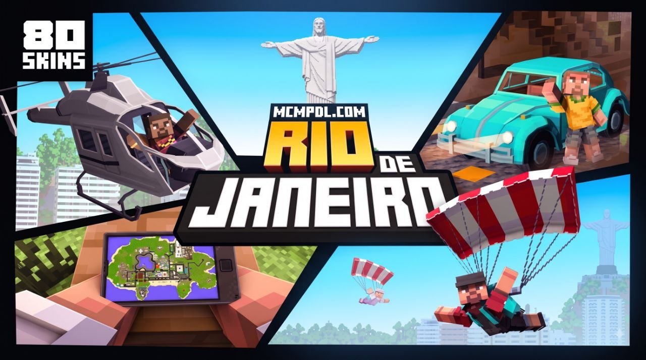 Rio de Janeiro Map for Minecraft PE/Bedrock