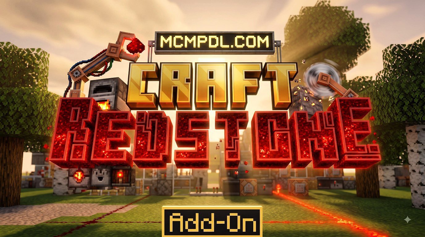 Craft Redstone Addon for Minecraft PE