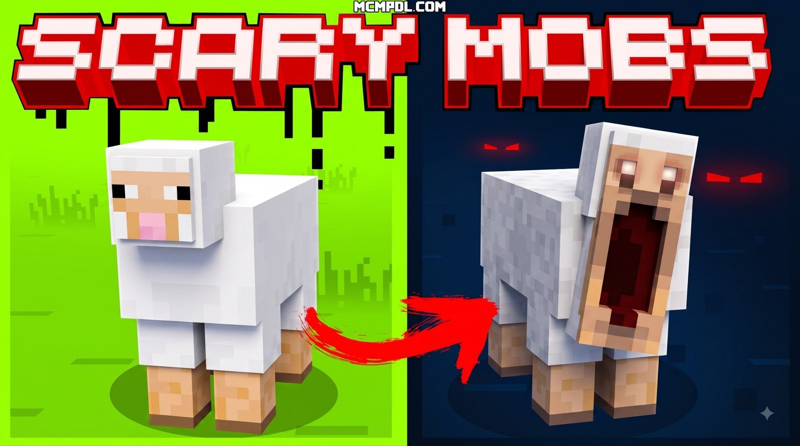 Scary Mobs World for Minecraft PE/Bedrock