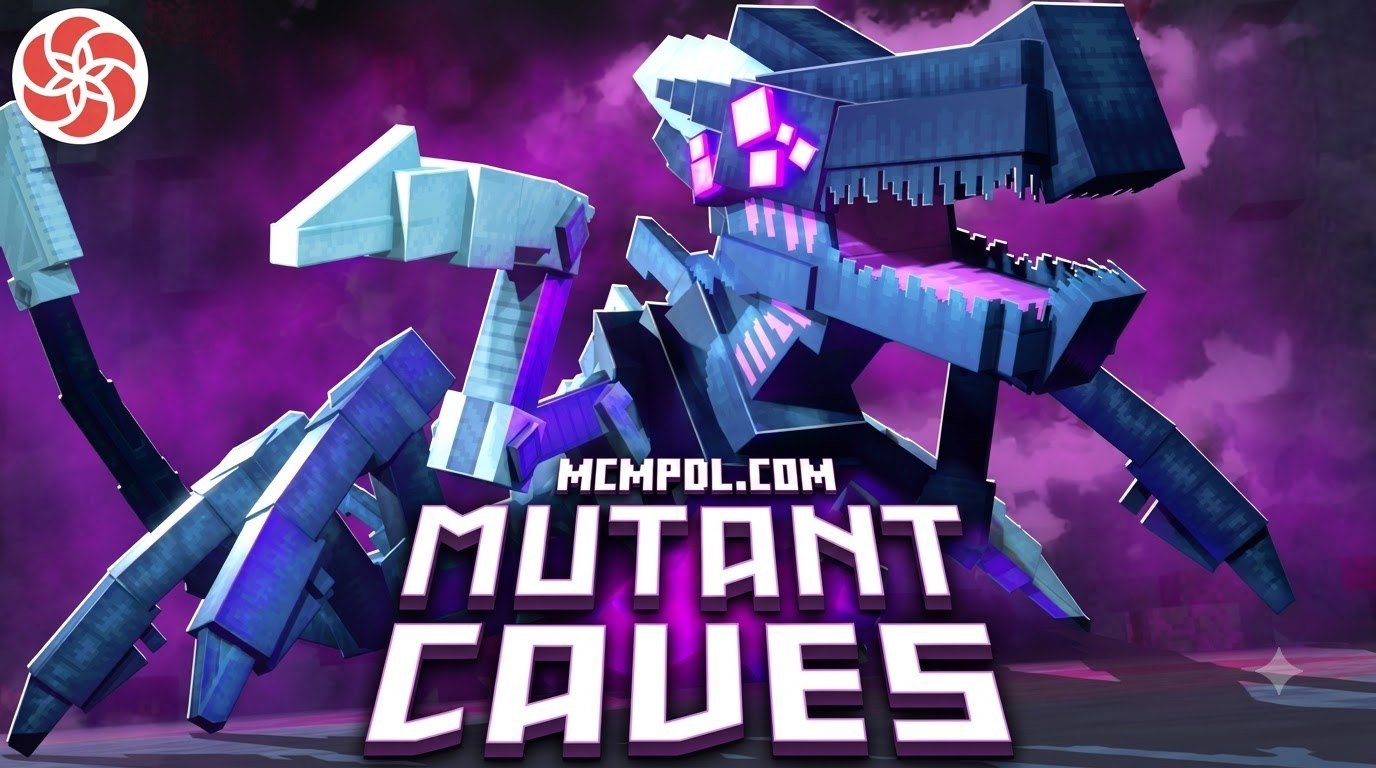 Mutant Caves Map for Minecraft PE/Bedrock