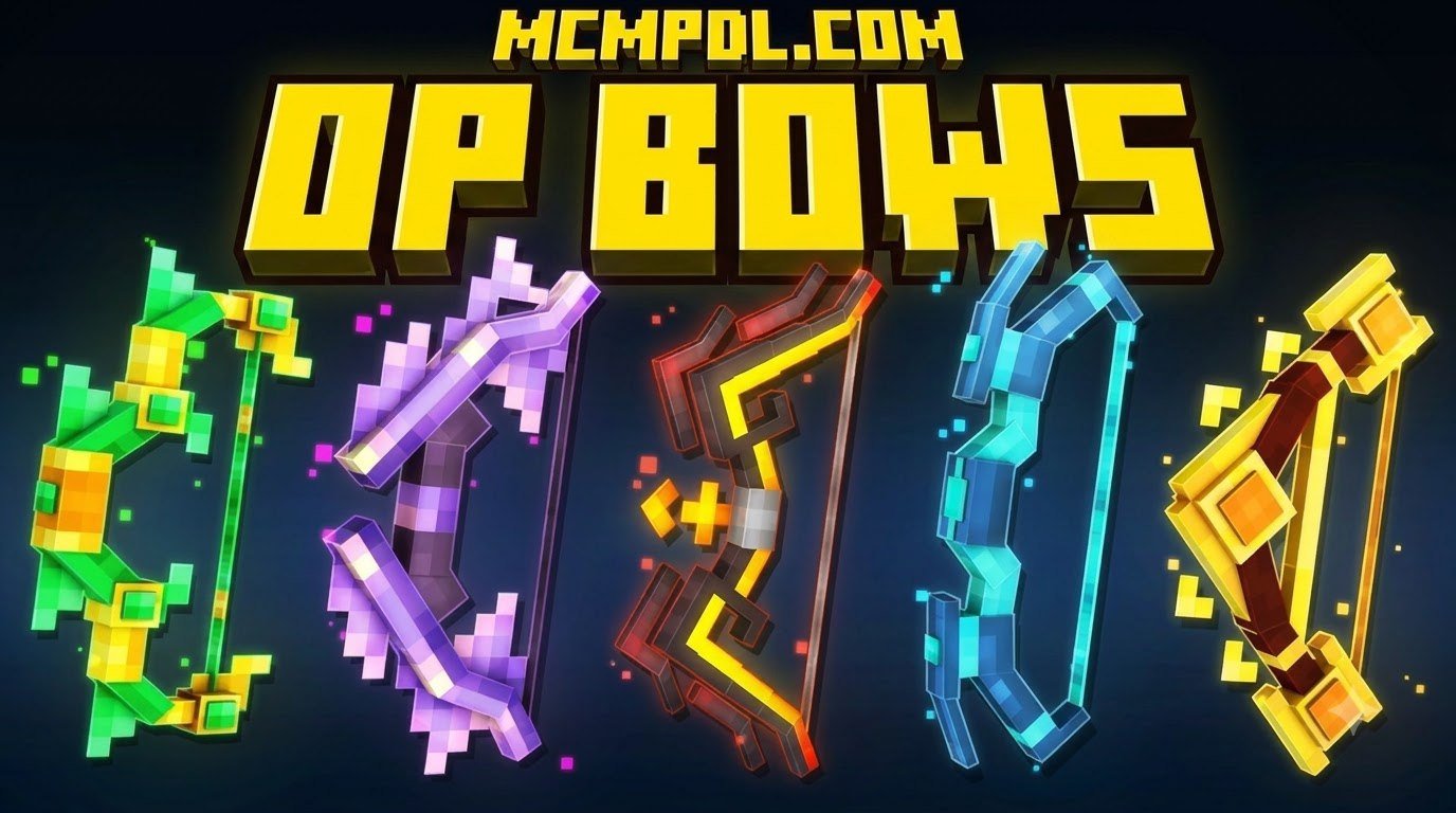 OP BOWS Map for Minecraft PE/Bedrock