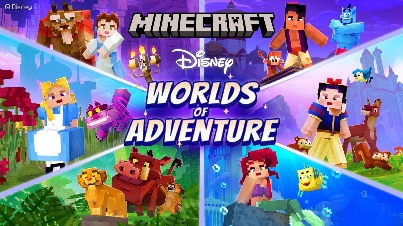 Disney Worlds of Adventure Map for Minecraft PE/Bedrock