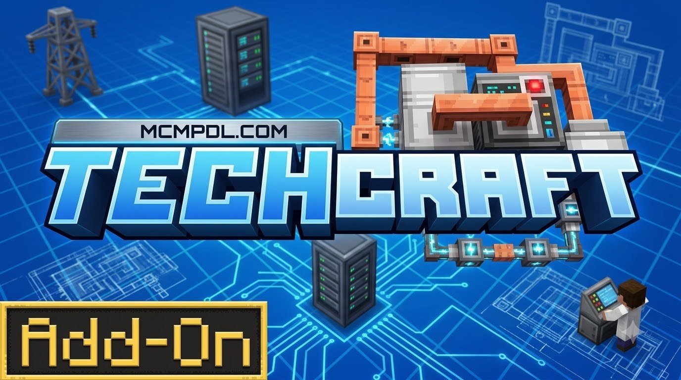 TECH CRAFT Addon for Minecraft PE/Bedrock