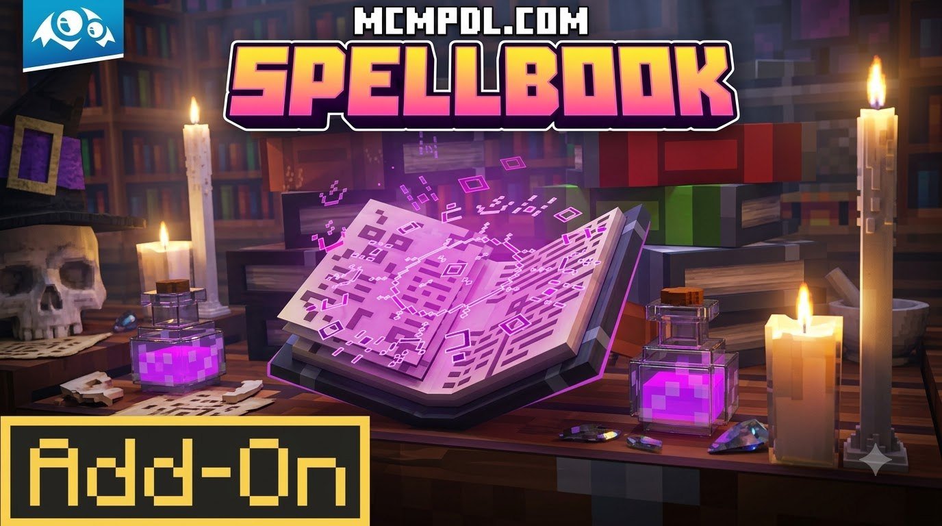 Spellbook Addon for Minecraft PE/Bedrock