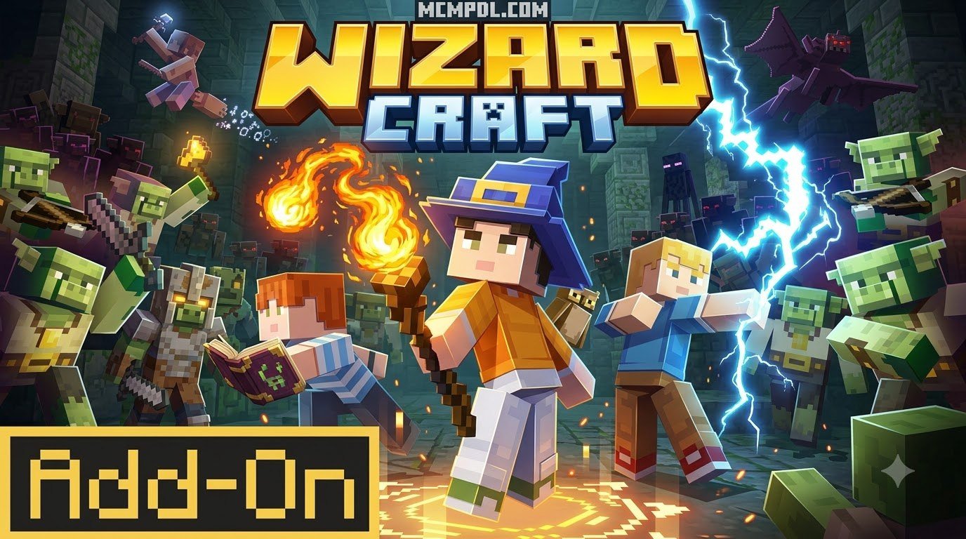 Wizard Craft Addon for Minecraft PE/Bedrock