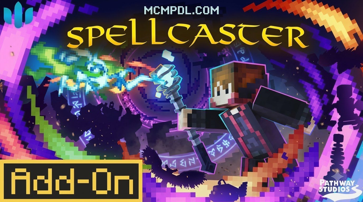 SpellCaster Addon for Minecraft PE/Bedrock