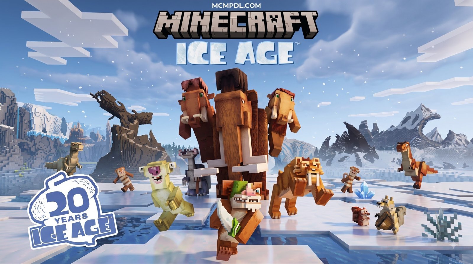 Ice Age Texture Pack for Minecraft PE/Bedrock