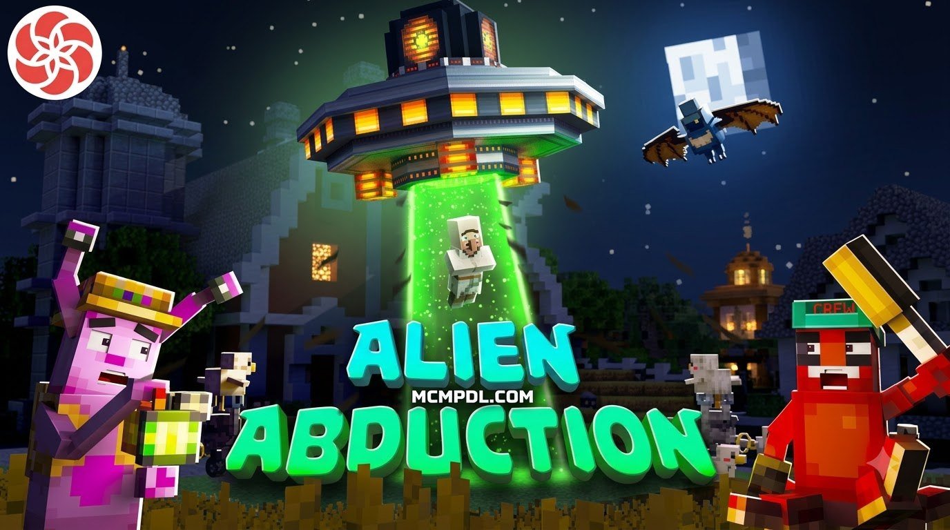 Alien Abduction Map for Minecraft PE/Bedrock