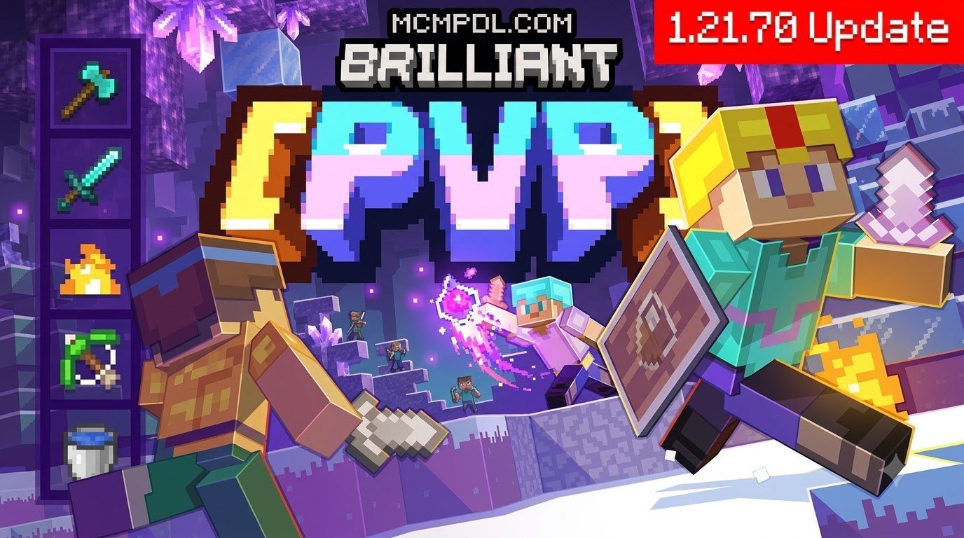 BRILLIANT PVP Texture Pack for Minecraft PE/Bedrock