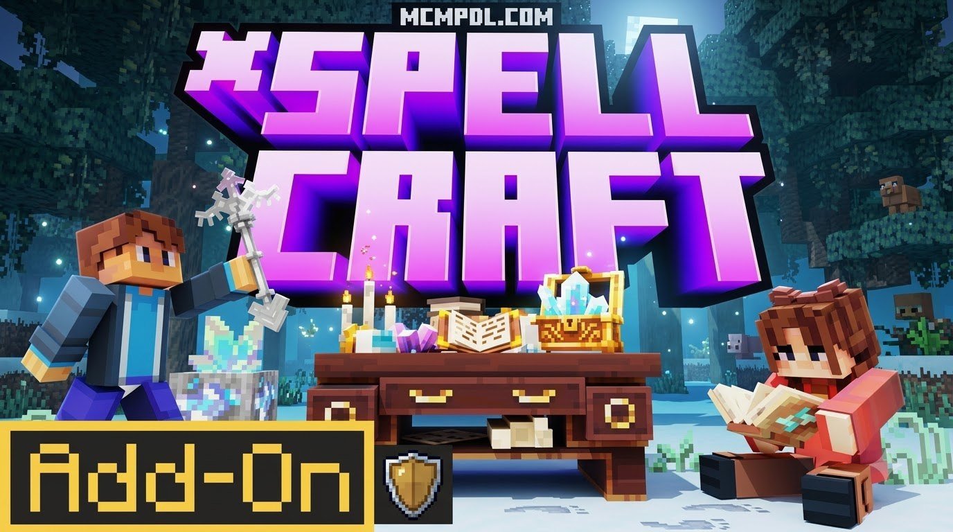SpellCraft Addon for Minecraft PE/Bedrock